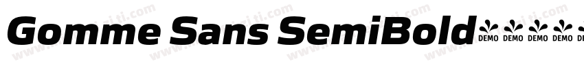 Gomme Sans SemiBold字体转换